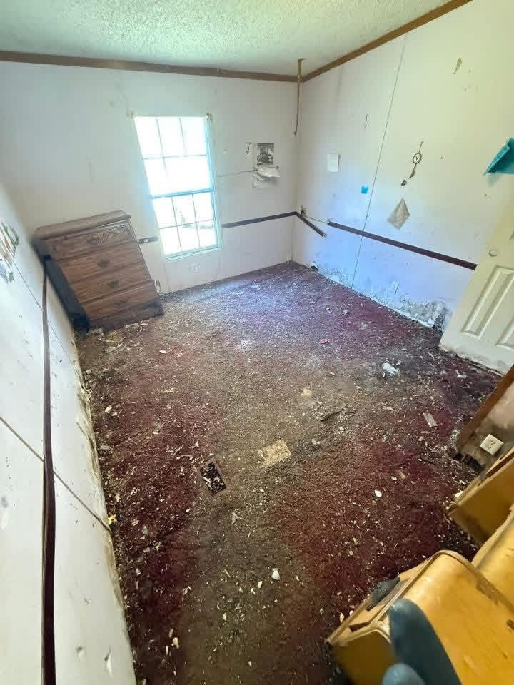 Interior cleanout after Top Notch cleared the room
